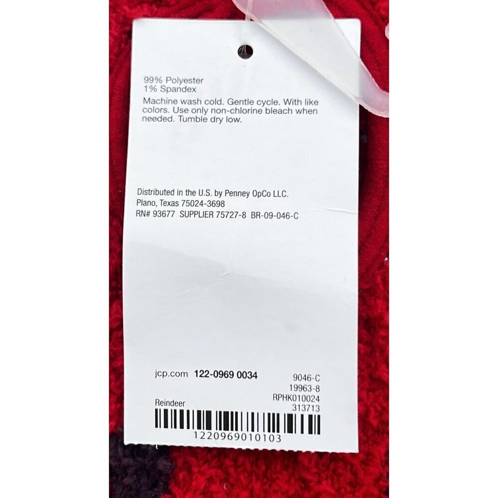 3 Mix it Pawsitive Red Holiday crew Socks and holiday slippers Shoe Size 4-10 - Picture 6 of 11